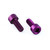 Aluminium Water Bottle Cage Bolts M5x(0.80mm)x12mm Parallel Head Socket Cap Pack x2 Purple