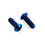 Titanium Water Bottle Cage Bolts M5x(0.80mm)x16mm Dome Head XS Pack x2 Blue