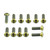 Titanium Front Disc Bolts M8x(1.25mm)x25mm to Fit BMW forged wheel/Other Pack x12 Gold
