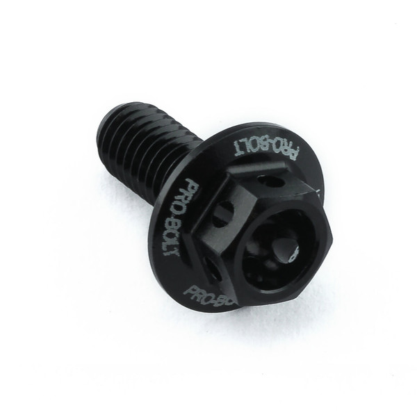 Aluminium Flanged Hex Bodywork Bolt M5x(0.80mm)x12mm Race Spec Etched Black