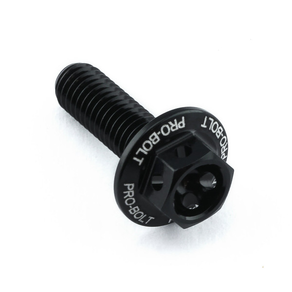 Aluminium Flanged Hex Bodywork Bolt M5x(0.80mm)x16mm Race Spec Etched Black
