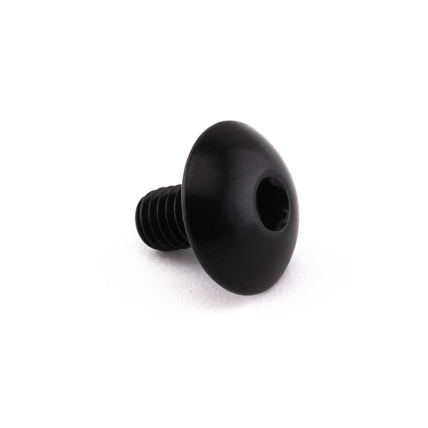 Aluminium Dome Head Bolt M6x(1.00mm)x10mm Black
