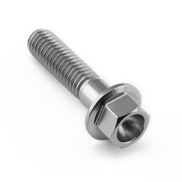 Titanium Flanged Hex Head Bolt M6x(1.00mm)x25mm