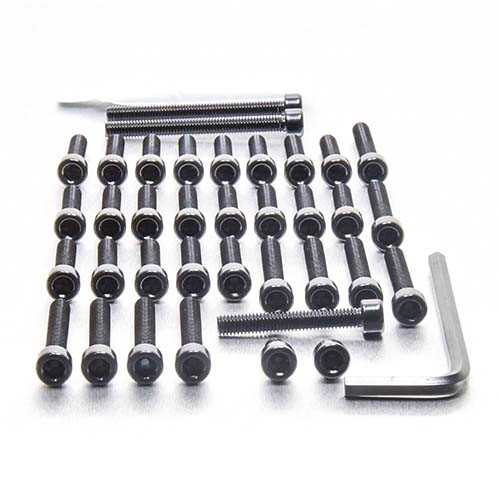 Aluminium Engine Kit Aprilia 750 V-Twin Black