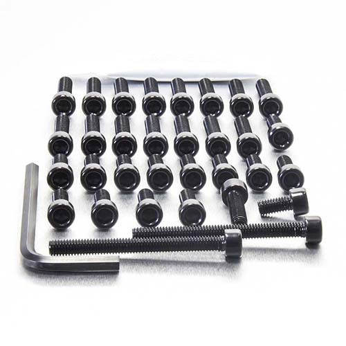 Aluminium Engine Kit Triumph Daytona 955i 99-01 Black