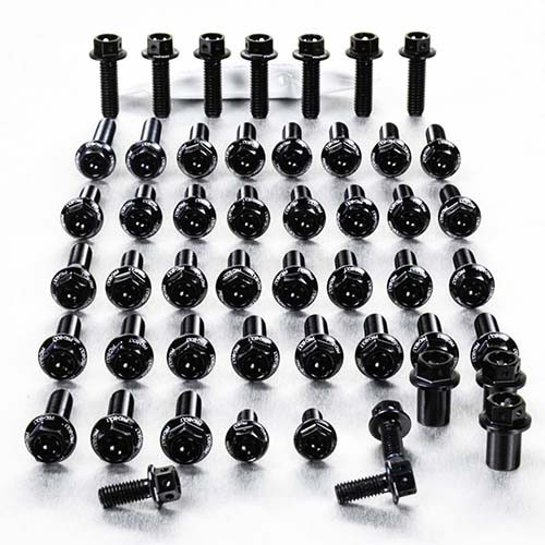 Aluminium Engine Kit Ducati Panigale 1199 Race Spec Etched Black