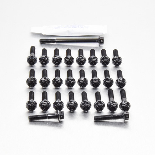 Aluminium Engine Kit Kawasaki ER6-N Race Spec Etched Black