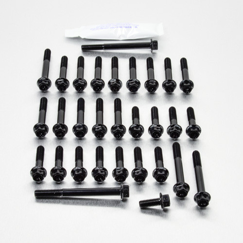 Aluminium Engine Kit Kawasaki ZX-6R J1-J2-J3 Race Spec Etched Black