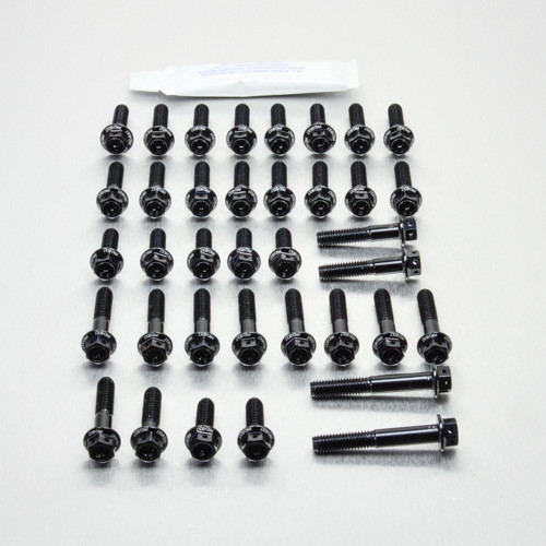 Aluminium Engine Kit Yamaha YZF R6 Race Spec Etched 03-05 Black