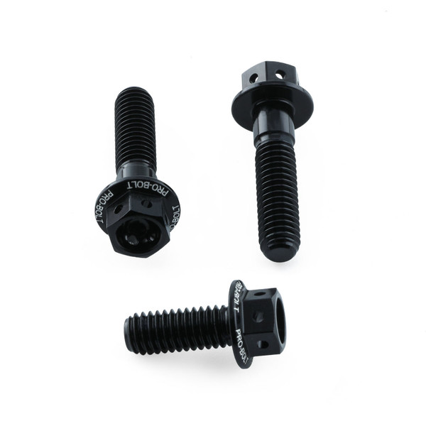 Aluminium Brake & Clutch Lever Perch Pinch Bolt Kit Race Spec Etched Black