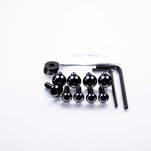 Aluminium Mudguard & Hugger Bolt Kit Black