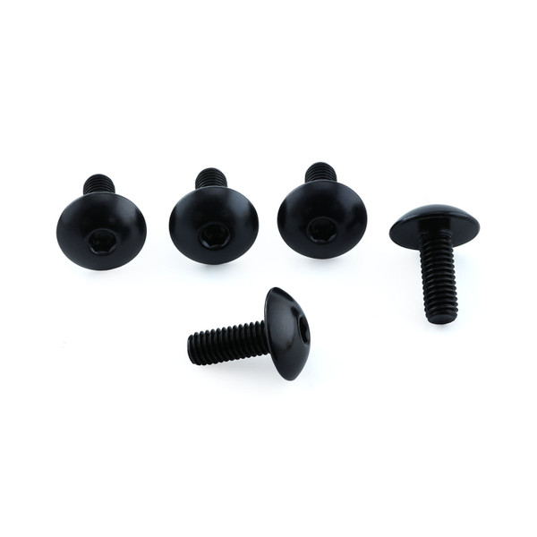 Aluminium Mudguard & Hugger Bolt Kit Black
