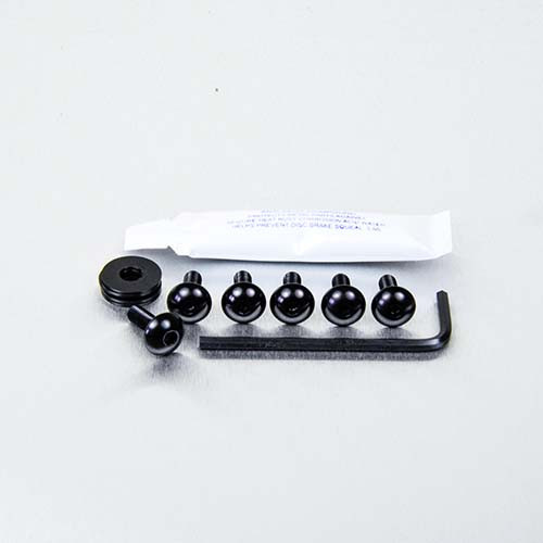 Aluminium Mudguard & Hugger Bolt Kit Black