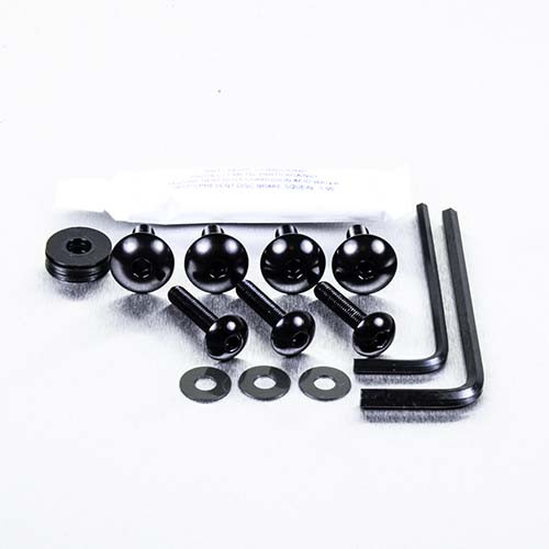 Aluminium Mudguard & Hugger Bolt Kit Black