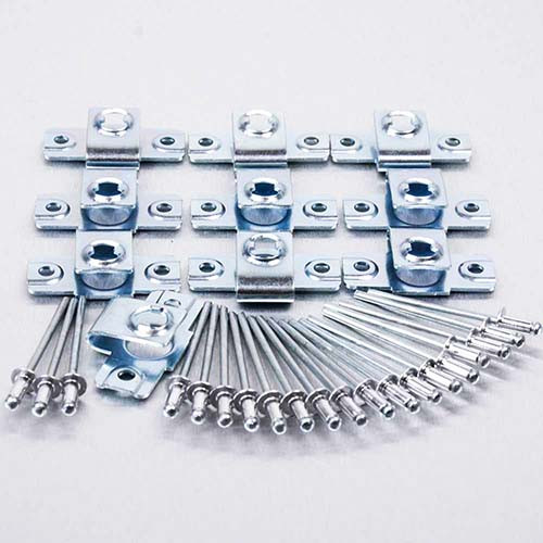 M6 Zinc Coated Steel Rivet On Receptacle For 1/4 Turn Quick Release M19.5 x 33 x 8.5 Pack x10