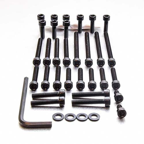 Aluminium Engine Kit Honda RS125R Black