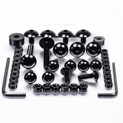 Aluminium Fairing/Trim Bolt Kit Kawasaki W800 Black