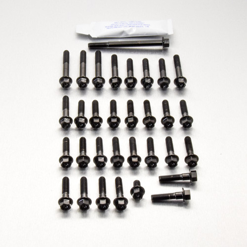 Titanium Engine Kit Kawasaki Versys 650cc Flanged Hex Head Bolt Black