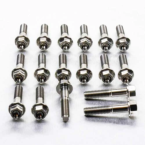 Titanium Gear Drive Cover Bolt Kit Suzuki Burgman 650 Flanged Hex