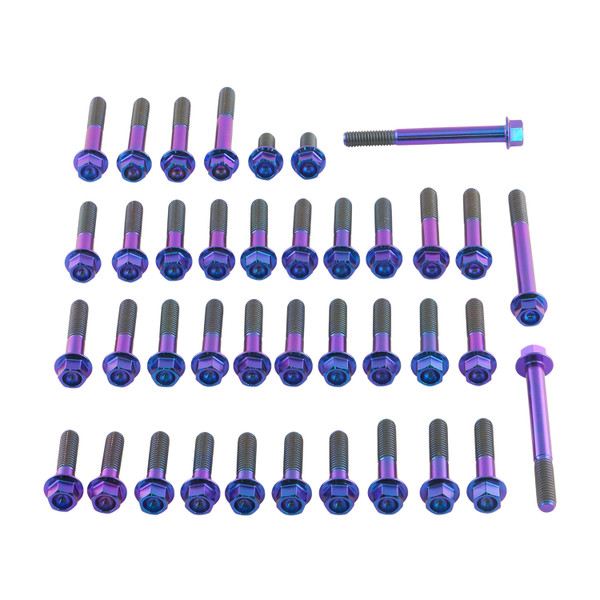 Titanium Engine Kit Suzuki GSXR1300 Hayabusa Flanged Hex Purple Haze