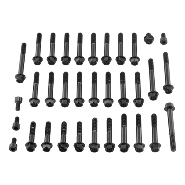 Stainless Steel Engine Kit Triumph Bonneville Street Twin Flanged Hex Black