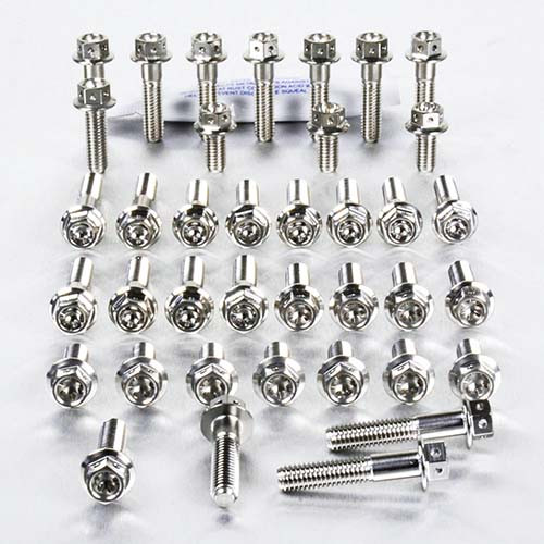 Stainless Steel Engine Kit Yamaha YZF R1 Flanged Hex Race Spec