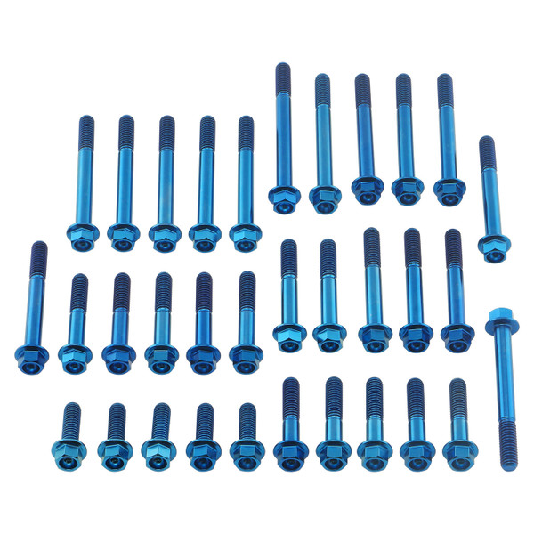 Titanium Engine Kit Yamaha BT1100 Bulldog Flanged Hex Blue