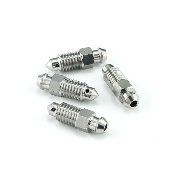 Stainless Steel Bleed Nipple M8x(1.25mm) Front Brake Master Cylinder Pack x4