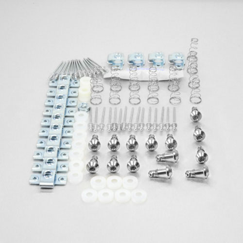 Stainless Steel Quick Release Allen Key 17mm + Rivet Clips Pack x14