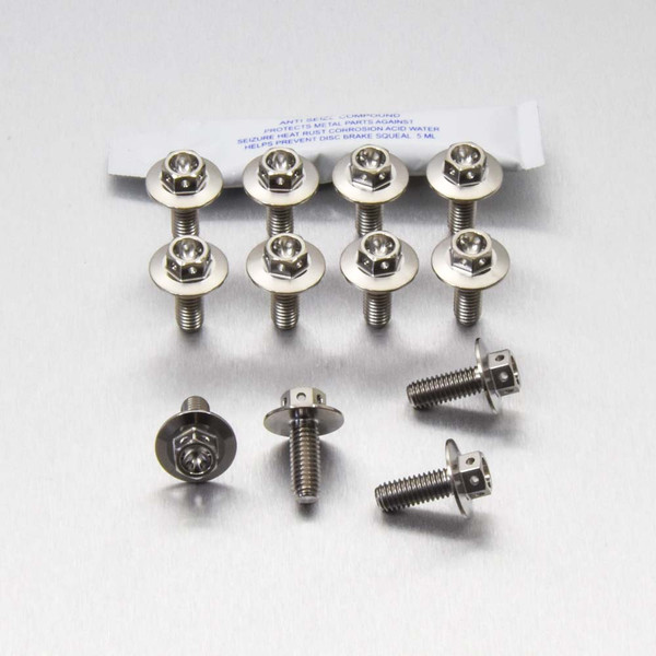 Titanium Special Disc Bolt To Fit Honda M6x16mm Race Spec Pack x12
