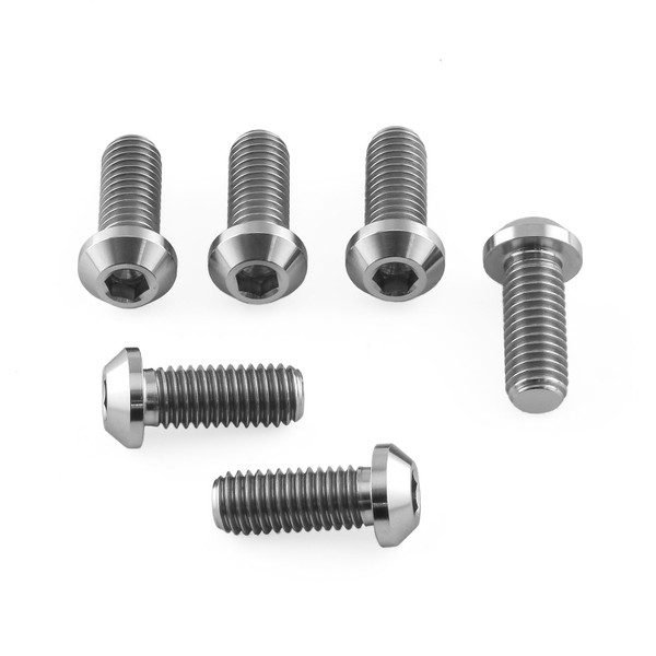 Titanium Disc Bolt To Fit Ducati/Aprilia M8x20mm Pack x6