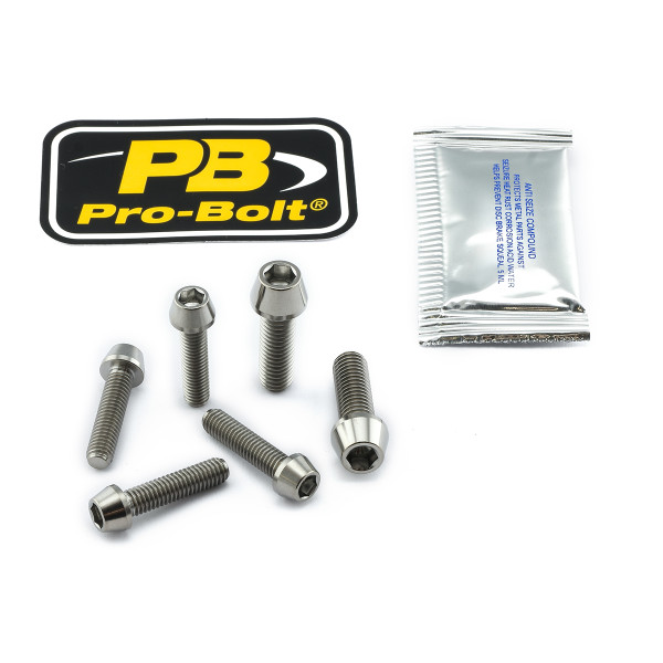 Titanium Clip-On / Handle Bar Mount Bolt Kit
