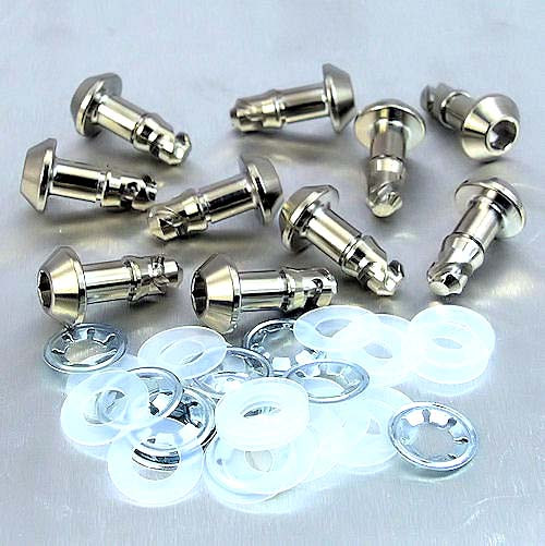 Titanium Quick Release Stud 17mm Allen Key Pack x10
