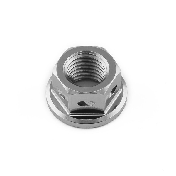Titanium Sprocket Nut M10x(1.25mm) Drilled