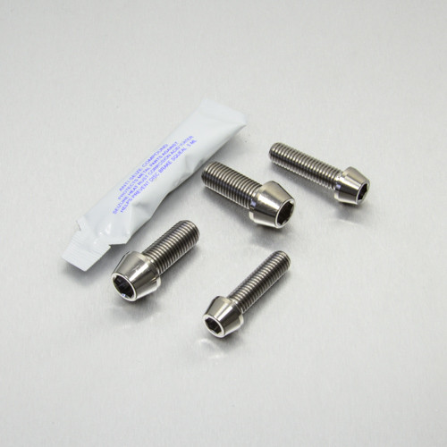 Titanium Top & Bottom Clamp Yoke Pinch Kit