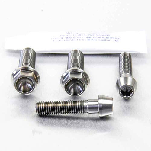 Titanium Top & Bottom Clamp Yoke Pinch Kit