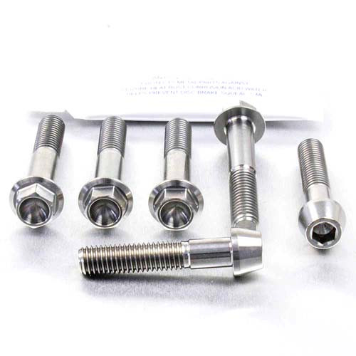 Titanium Top & Bottom Clamp Yoke Pinch Kit