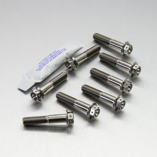 Titanium Top & Bottom Clamp Yoke Pinch Kit Race Spec