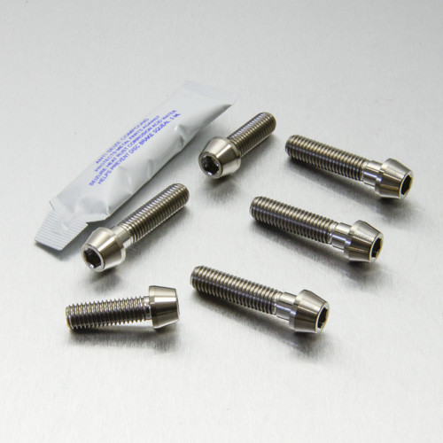 Titanium Top & Bottom Clamp Yoke Pinch Kit