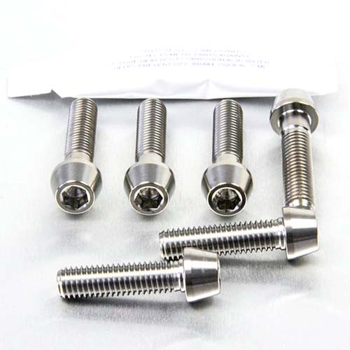 Titanium Top & Bottom Clamp Yoke Pinch Kit