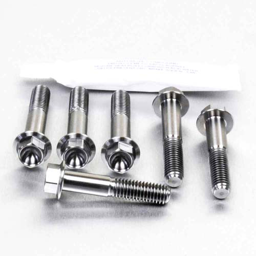 Titanium Top & Bottom Clamp Yoke Pinch Kit