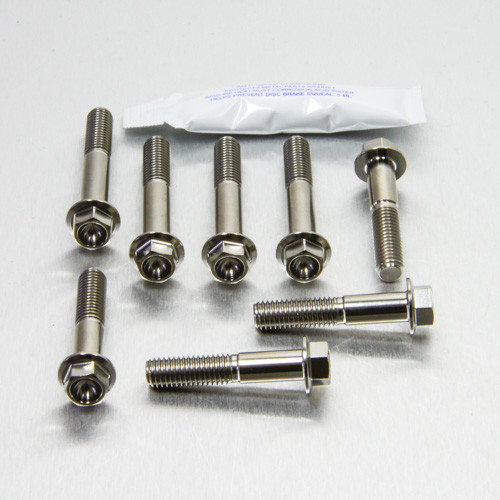 Titanium Top & Bottom Clamp Yoke Pinch Kit