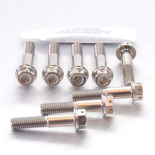 Titanium Top & Bottom Clamp Yoke Pinch Kit DualDrive