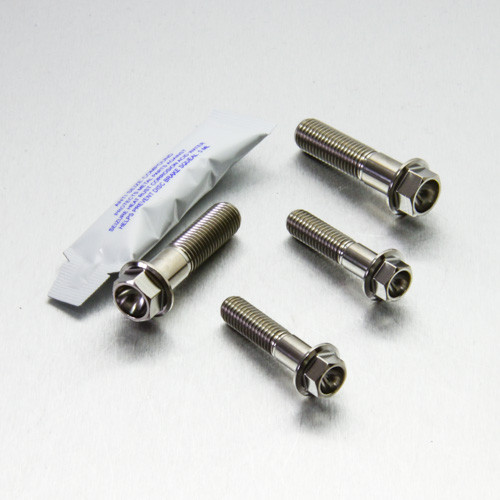 Titanium Top & Bottom Clamp Yoke Pinch Kit