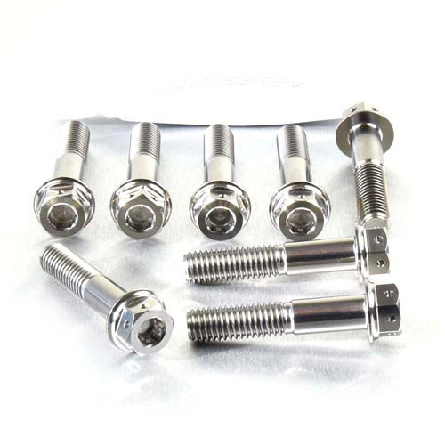 Titanium Top & Bottom Clamp Yoke Pinch Kit DualDrive