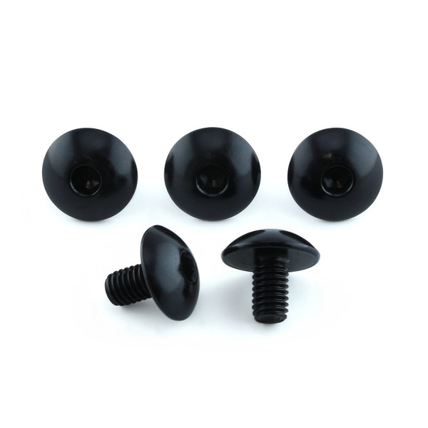 Aluminium Windshield Kit 5 Bolt Black