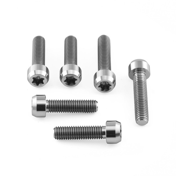 Titanium Top & Bottom Clamp Yoke Pinch Kit Torx Drive