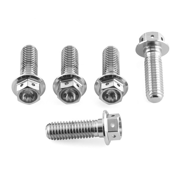 Stainless Steel Disc Bolts M8x(1.25mm)x25mm Race Spec Front Pack x5 