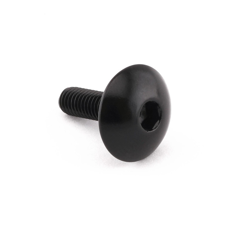 Aluminium Dome Head Bolt M5x(0.80mm)x16mm (16mm O/D) Black