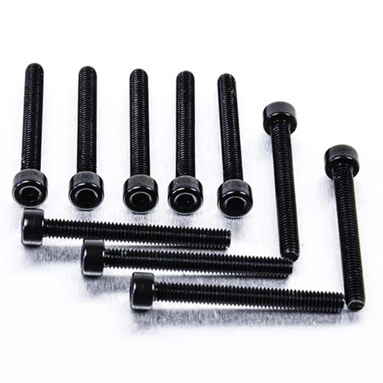 Aluminium Allen Bolt M4x(0.70mm)x35mm Pack x10 Black